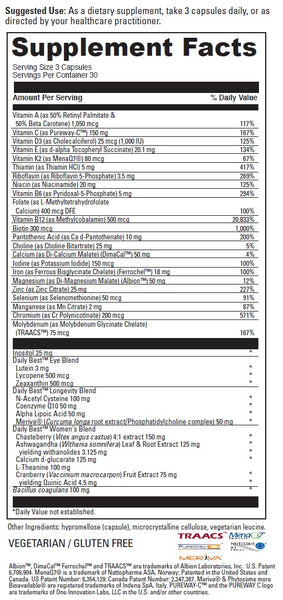 DaVinci Laboratories, Daily Best™ Women, 90 Capsules