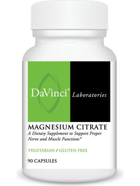 DaVinci Laboratories of Vermont, Magnesium Citrate, 90 Capsules