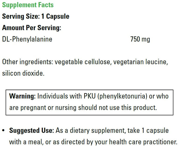 DaVinci Laboratories, DL-Phenylalanine, 60 Capsules