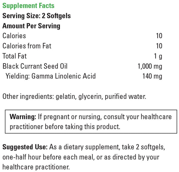 DaVinci Laboratories, Black Currant Seed Oil, 180 Softgels
