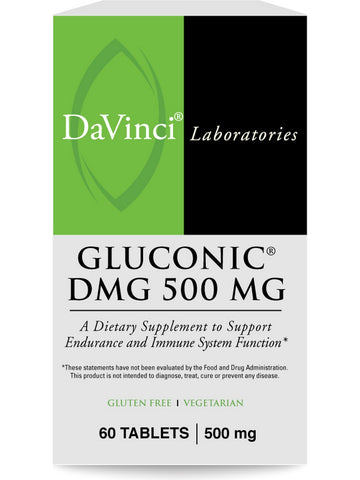 DaVinci Laboratories of Vermont, Gluconic® DMG 500 MG, 60 Chewable Tablets