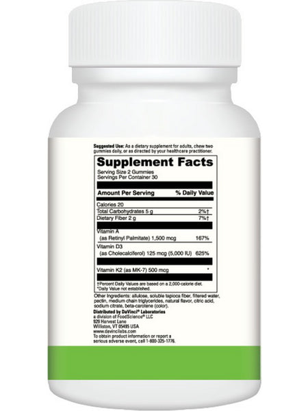 DaVinci Laboratories, ADK Gummies, Pineapple, 60 Gummies