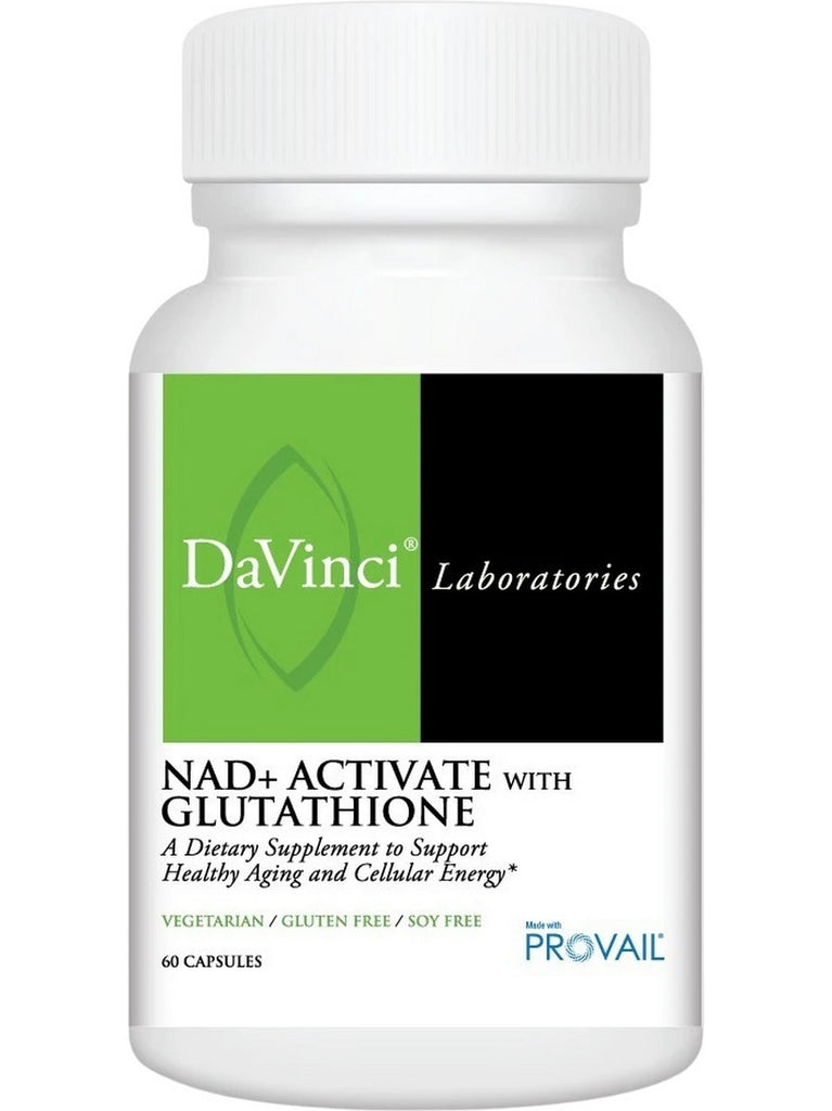 DaVinci Laboratories, NAD+ Activate with Glutathione, 60 Capsules