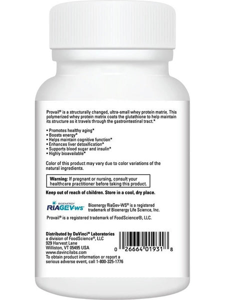 DaVinci Laboratories, NAD+ Activate with Glutathione, 60 Capsules
