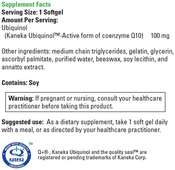 DaVinci Laboratories, Ubiquinol 100 MG, 30 Softgels