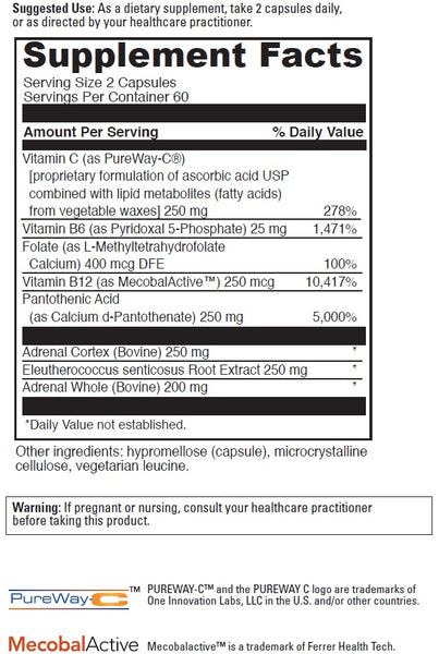 DaVinci Benefits Line, Adrenal Benefits™, 120 Capsules