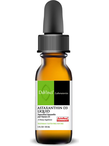 DaVinci Laboratories of Vermont, Astaxanthin D3 Liquid, 30 ml