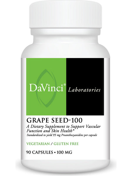 DaVinci Laboratories of Vermont, Grape Seed-100, 90 Capsules