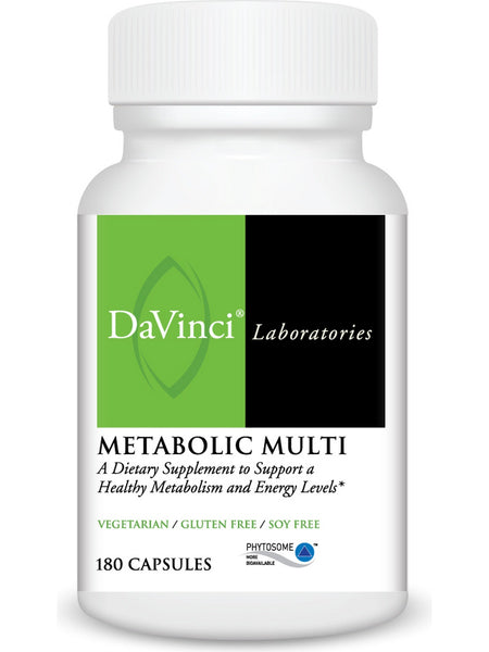DaVinci Laboratories of Vermont, Metabolic Multi, 180 Capsules