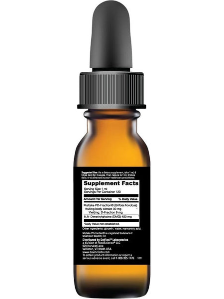DaVinci Benefits Line, Maitake-DMG Liquid, 4 fl oz
