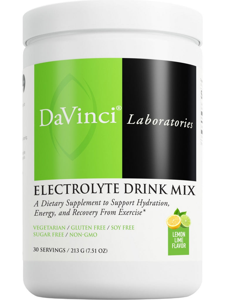 DaVinci Laboratories, Electrolyte Drink Mix, Lemon Lime, 213 g