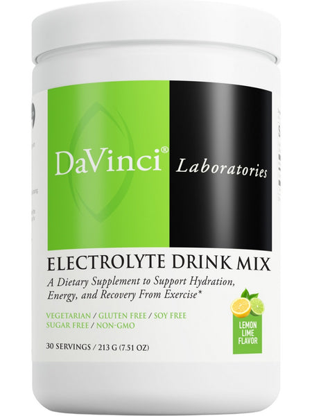 DaVinci Laboratories, Electrolyte Drink Mix, Lemon Lime, 213 g
