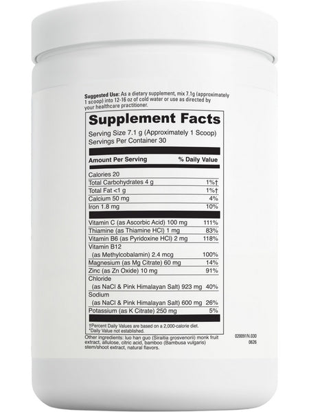 DaVinci Laboratories, Electrolyte Drink Mix, Lemon Lime, 213 g