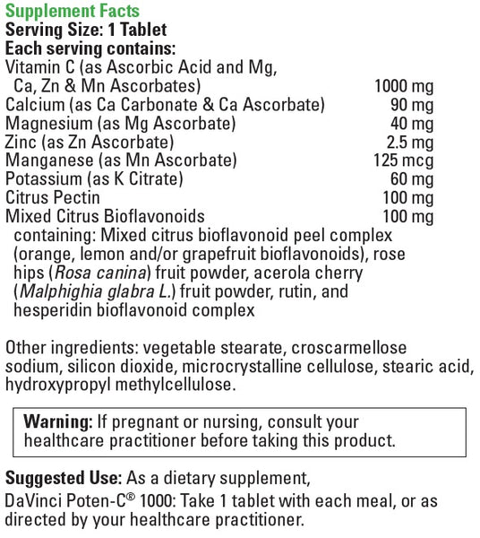 DaVinci Laboratories, DaVinci Poten-C®, 250 Tablets
