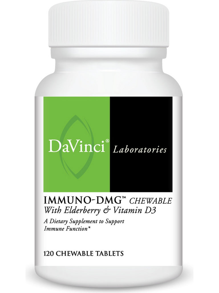 DaVinci Laboratories of Vermont, Immuno-DMG™ Chewable w/ Elderberry, 120 Chewable Tablets