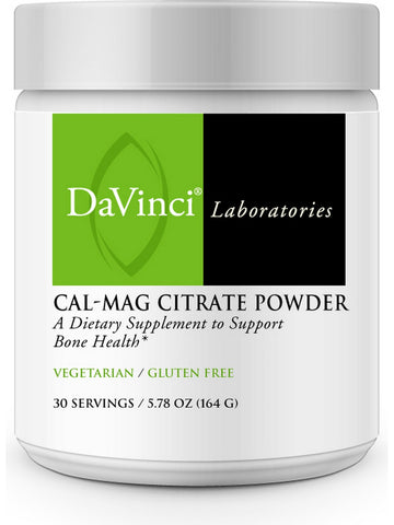 DaVinci Laboratories of Vermont, Cal-Mag Citrate Powder, 164 gms