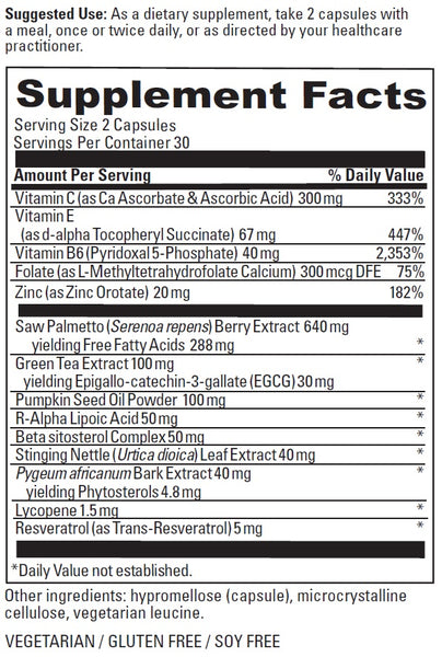 DaVinci Laboratories, Prostate Health, 60 Capsules