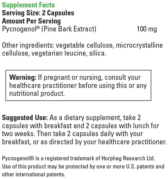 DaVinci Laboratories, Pycnogenol®-50, 60 Capsules
