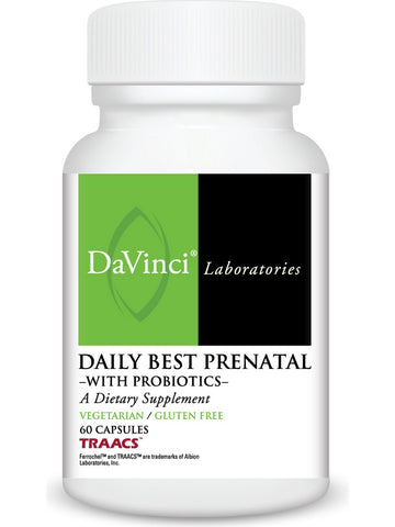 DaVinci Laboratories of Vermont, Daily Best Prenatal, 60 Capsules