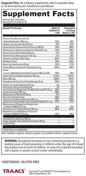DaVinci Laboratories, Daily Best Prenatal, 60 Capsules