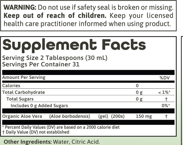 Dynamic Health, Aloe Vera Juice, 32 fl oz