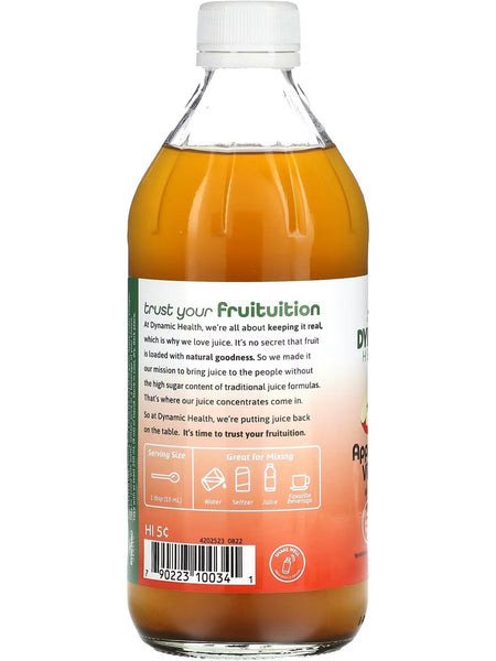 Dynamic Health, Apple Cider Vinegar with Mother, Glass, 16 fl oz