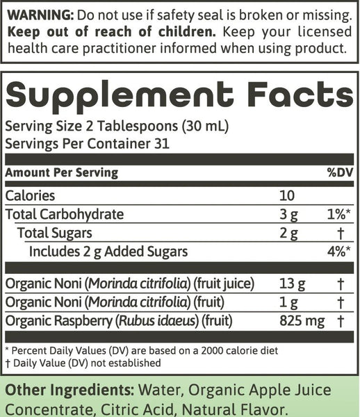 Dynamic Health, Noni Blend with Raspberry, 32 fl oz