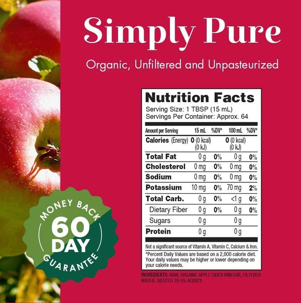 Dynamic Health, Organic Apple Cider Vinegar with "Mother", 32 fl oz