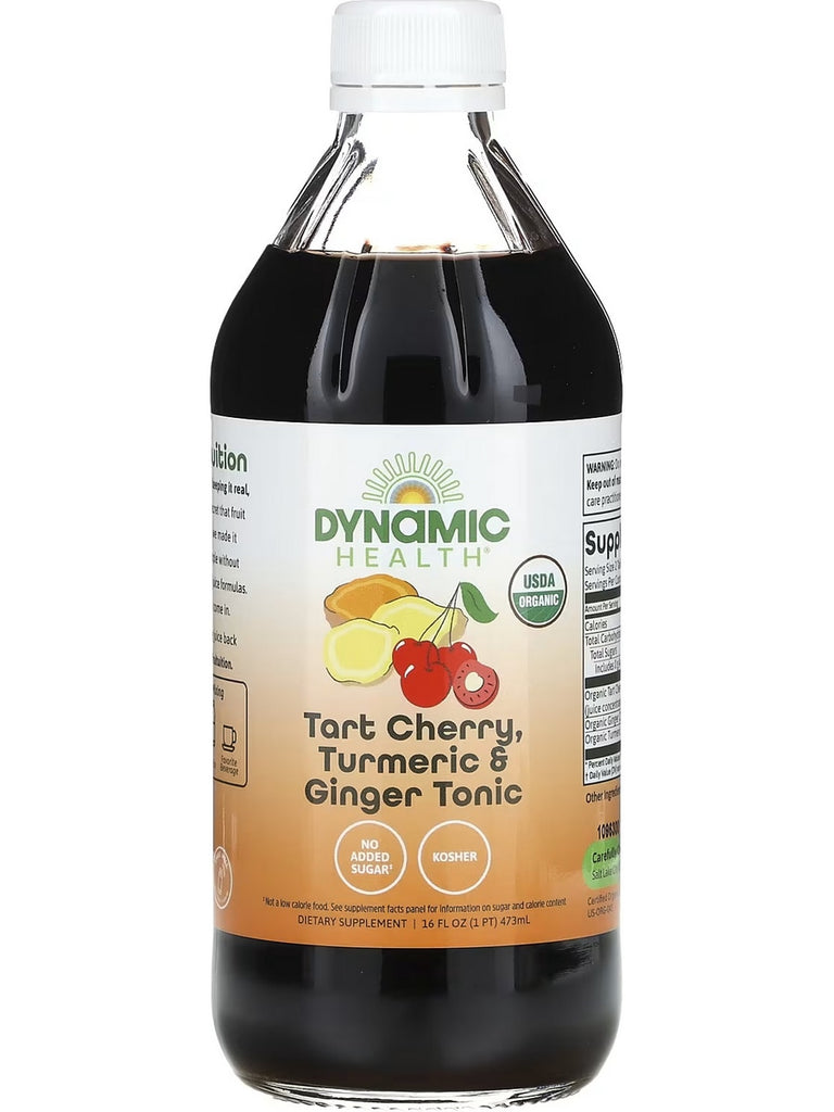 Dynamic Health, Tart Cherry, Turmeric and Ginger Tonic, 16 fl oz