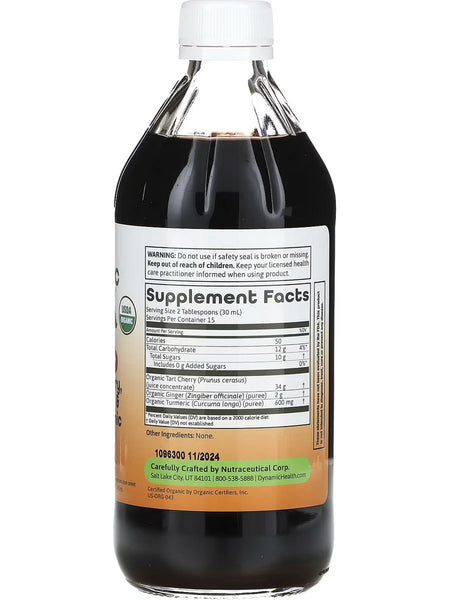 Dynamic Health, Tart Cherry, Turmeric and Ginger Tonic, 16 fl oz