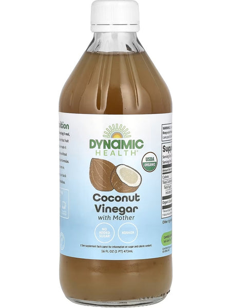 Dynamic Health, Coconut Vinegar with Mother, 16 fl oz