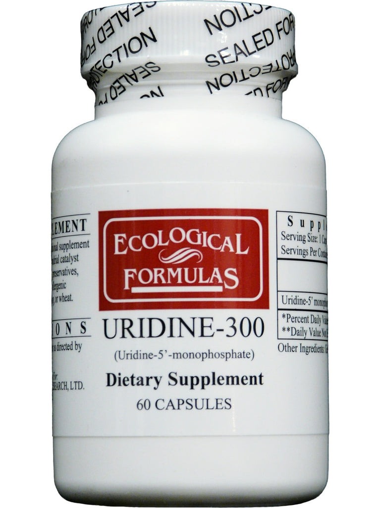 Ecological Formulas, Uridine-300, 60 Capsules
