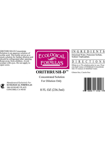 Ecological Formulas, Orithrush-D, 8 fl oz