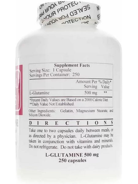 Ecological Formulas, L-Glutamine, 500 mg, 250 Capsules