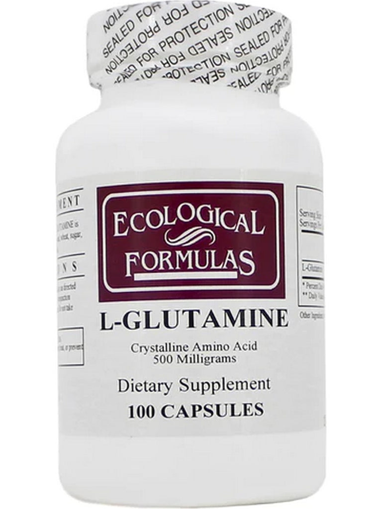 Ecological Formulas, L-Glutamine, 500 mg, 100 Capsules