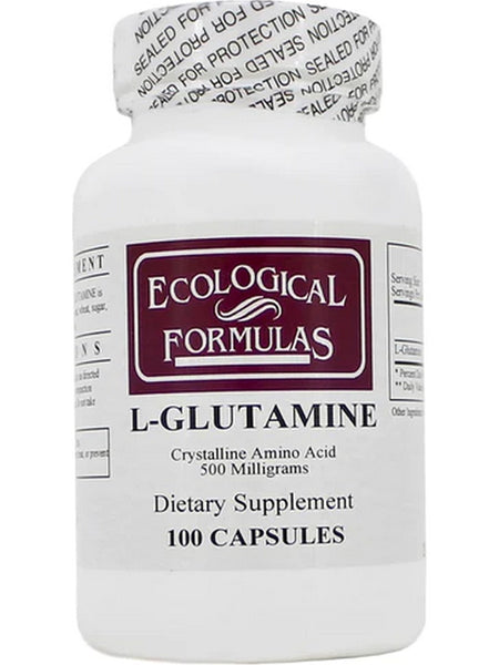 Ecological Formulas, L-Glutamine, 500 mg, 100 Capsules