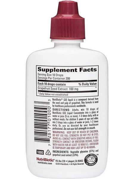 NutriBiotic, GSE, 2 fl oz