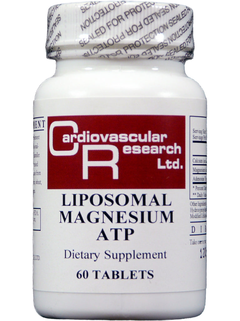 Cardiovascular Research Ltd., Liposomal Magnesium ATP, 60 Tablets
