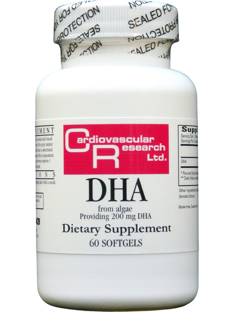 Cardiovascular Research Ltd., DHA, 200 mg, 60 Softgels