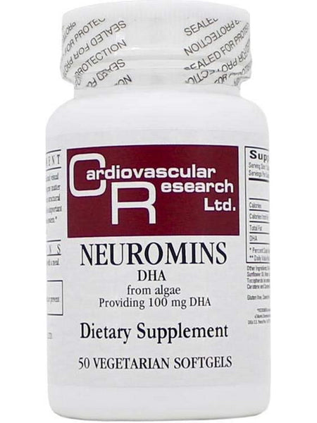 Cardiovascular Research Ltd., Neuromins, DHA, 100 mg, 50 Vegetarian Softgels