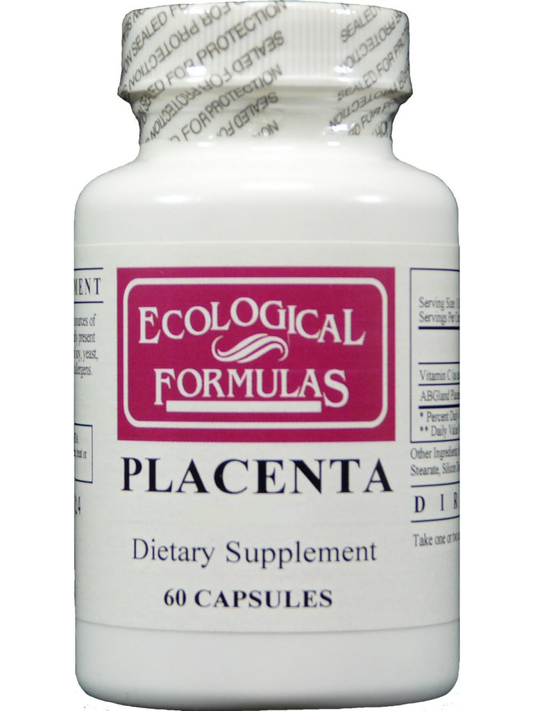 Ecological Formulas, Placenta, 60 Capsules