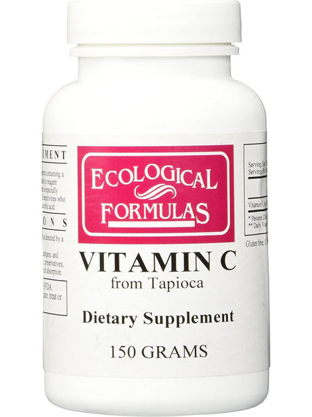Ecological Formulas, Vitamin C from Tapioca, 150 grams