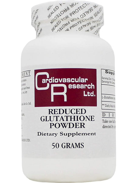 Cardiovascular Research Ltd., Reduced Glutathione Powder, 50 grams