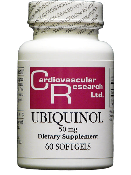 Cardiovascular Research Ltd., Ubiquinol, 50 mg, 60 Softgels