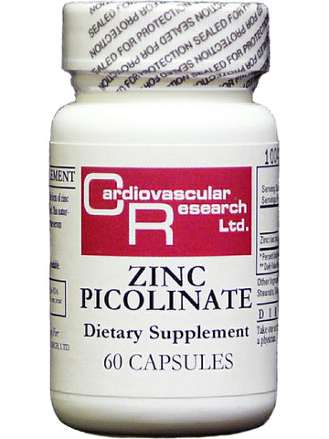 Cardiovascular Research Ltd., Zinc Picolinate, 60 Capsules