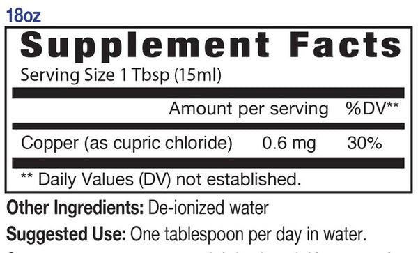 Eidon Ionic Minerals, Copper, 18 oz (533 ml)