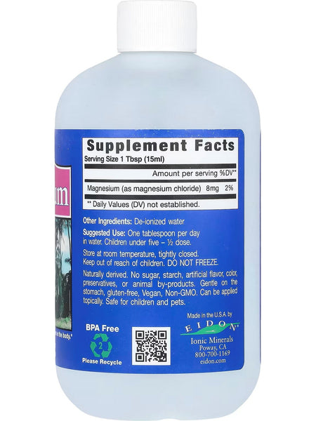 Eidon Ionic Minerals, Magnesium, 18 oz (533 ml)
