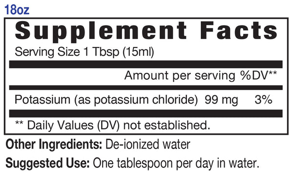 Eidon Ionic Minerals, Potassium, 18 oz (533 ml)