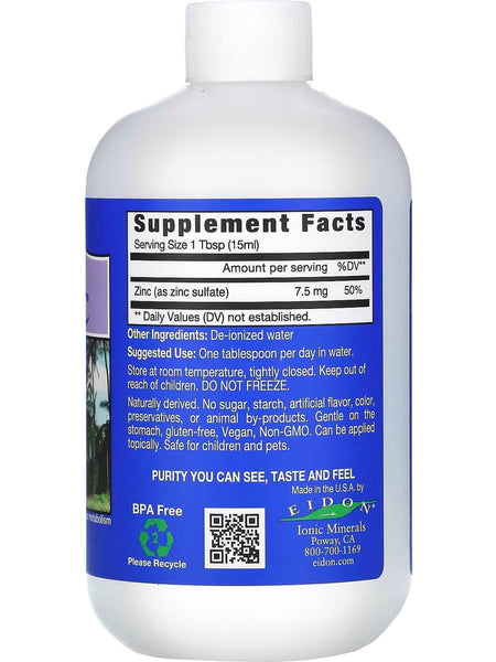 Eidon Ionic Minerals, Zinc, 18 oz (533 ml)
