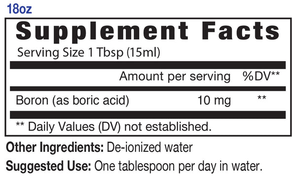 Eidon Ionic Minerals, Boron, 18 oz (533 ml)
